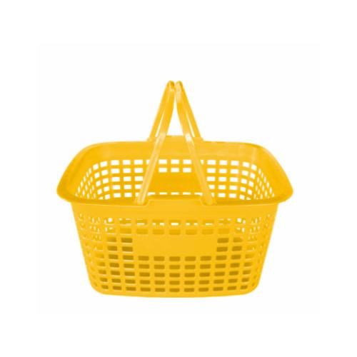 Japanese Side Hole Plastic Hand Basket Used in Supermarket 25L