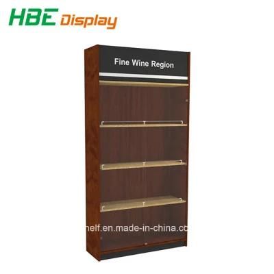 High Classic Wall Type Wood Wine Display Cabinet
