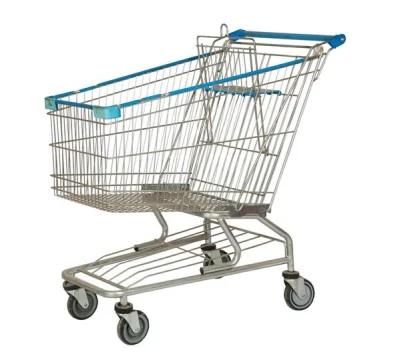 Us Series Zinc Plated Supermarket Shopping Cart Trolley