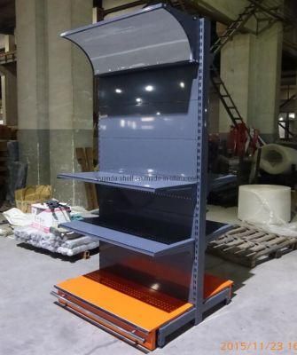 Supermarket Double Side Plain Shelf Metal Shelf