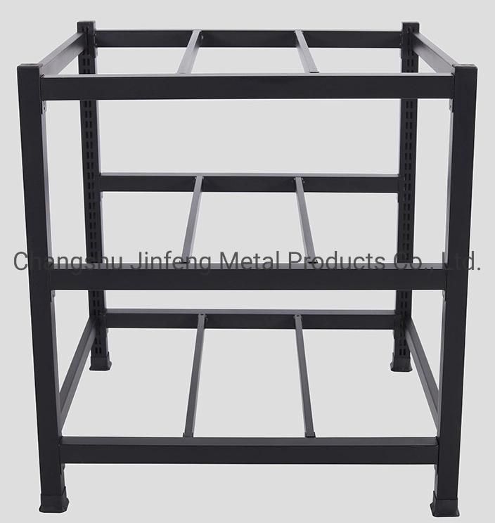 Supermarket Milk Steel-Wood Display Stand Convenience Store Beverage Promotional Table