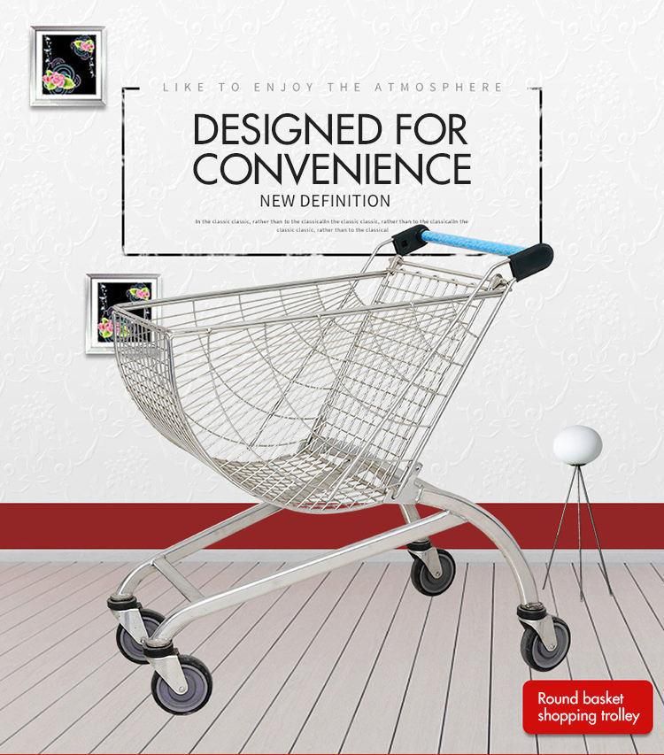 Supermarket Equipment 80L Metal Shopping Trolleys Carts