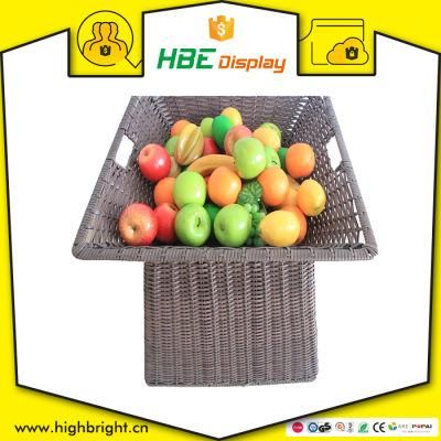 Good-Looking Display Colorful Cheap Artificial Bamboo Bread Wicker Rattan Basket