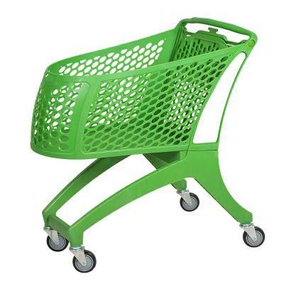 New Style 130L Heavy Duty Full Plastic Shopping Trolley