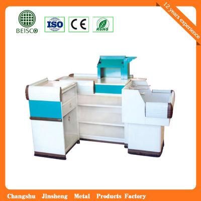 Supermarket Store Aluminum Edge Cashier Counter