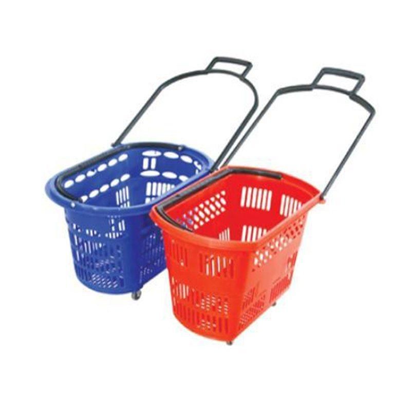 Customized Supermarket Store Cosmetic Wire Mesh Shopping Basket