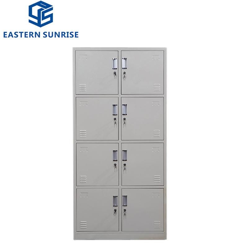 4 Tier 8 Compartments Grey Locker