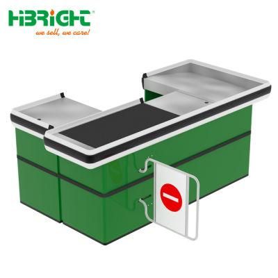 Grocery Store Electric Checkout Counter with Motor and Belt