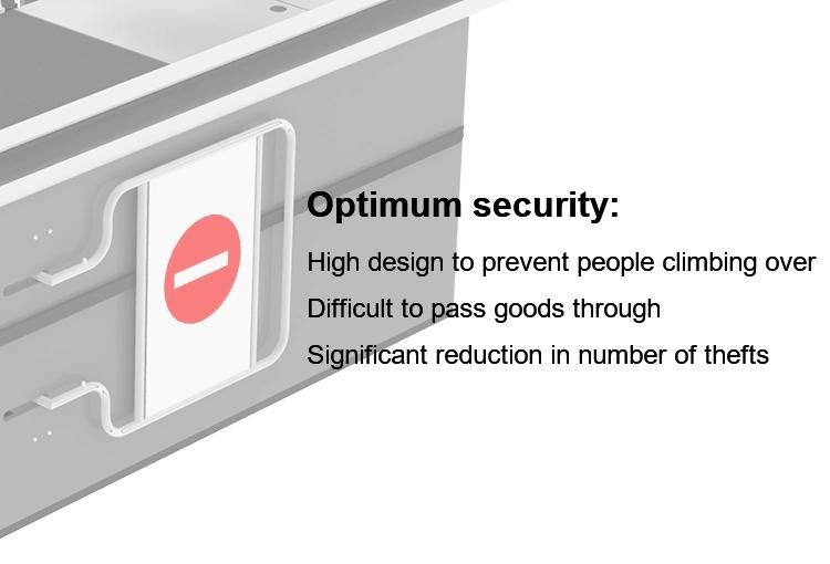 Supermarket Automatic High Quality Checkout Counters with Swing Gate
