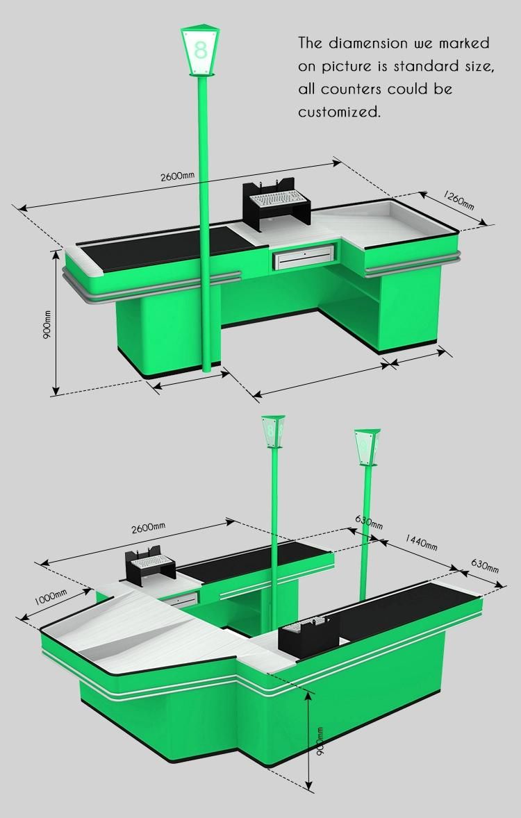 Supermarket Chain Belted Cash Counter