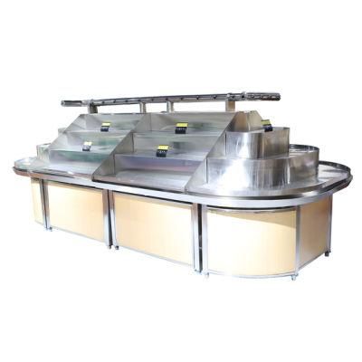 Factory Direct Supermartket Shelf Wooden Display Shelves Fruit Stand Banana Storage Shelf
