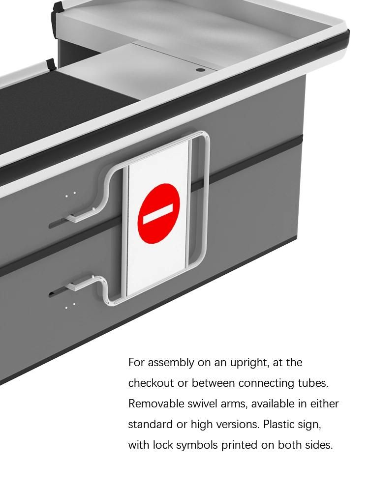 Supermarket Automatic High Quality Checkout Counters with Swing Gate