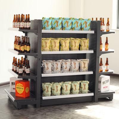 Customized Supermarket Store Shop Display Equipment Fixture Rack Shelf Factory Beverage ODM