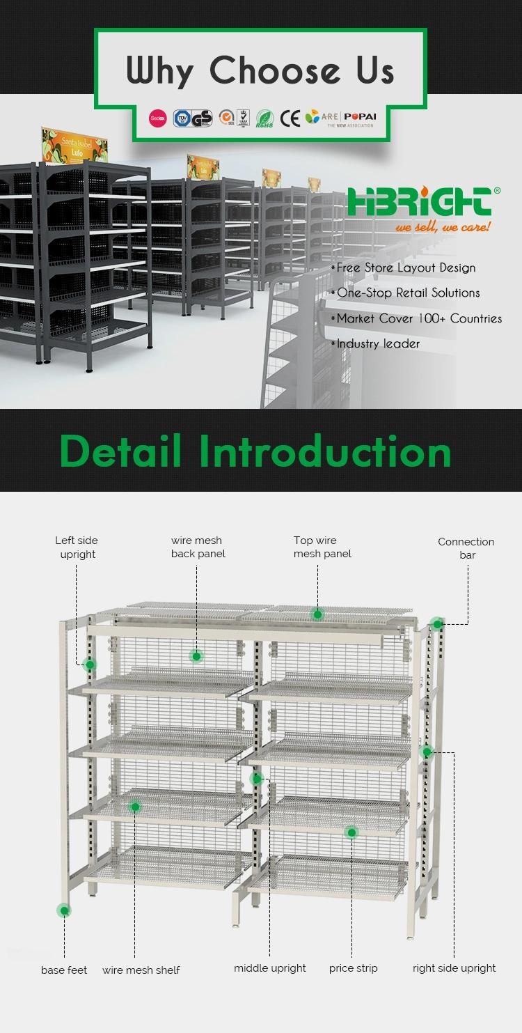 Volcano Shpae Perforated Back Panel Australian Style Shelving