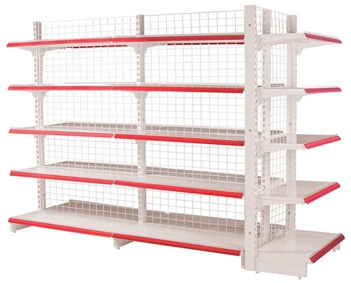 High Quality Service Equipment Single Sided Grid Supermarket Shelves