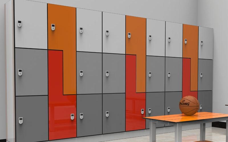 Good Quality Water Resistant Professional High Pressure Laminate Hospital Best Price Gym Washroom Changing Room HPL Locker/