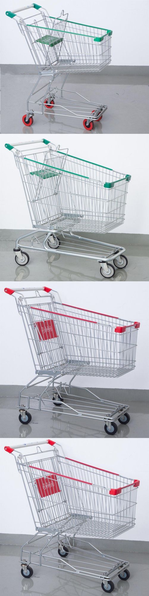 New Style 60L Asian Style Folding Cart Supermarket Shopping Trolley
