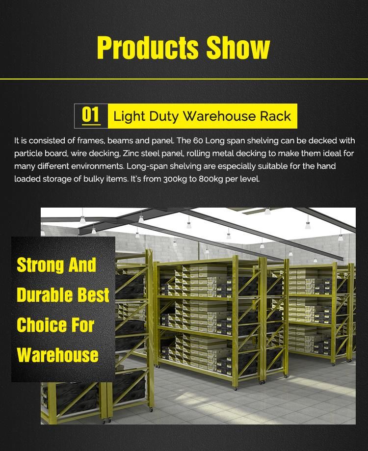 Steel Storage Heavy Duty Display Warehouse Rack with Castor