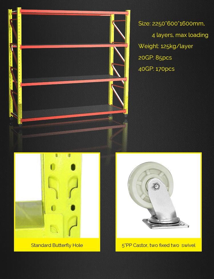 Steel Storage Heavy Duty Display Warehouse Rack with Castor
