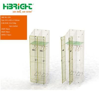 1 to 6 Layers Staff Individual Zinc Plating Welded Steel Metal Mesh Locker