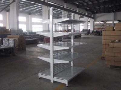 Double Sided Supermarket Wire Shelf with Forward Head