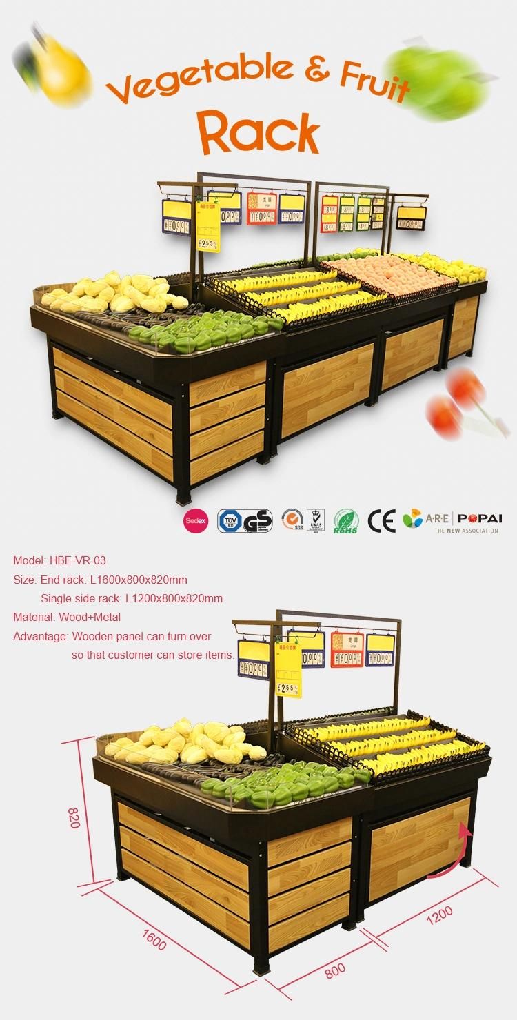 Supermarket Store Rack Fruit and Vegetable Display Rack