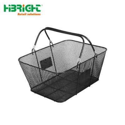 Retail Store Metal Iron Wire Mesh Shopping Baskets