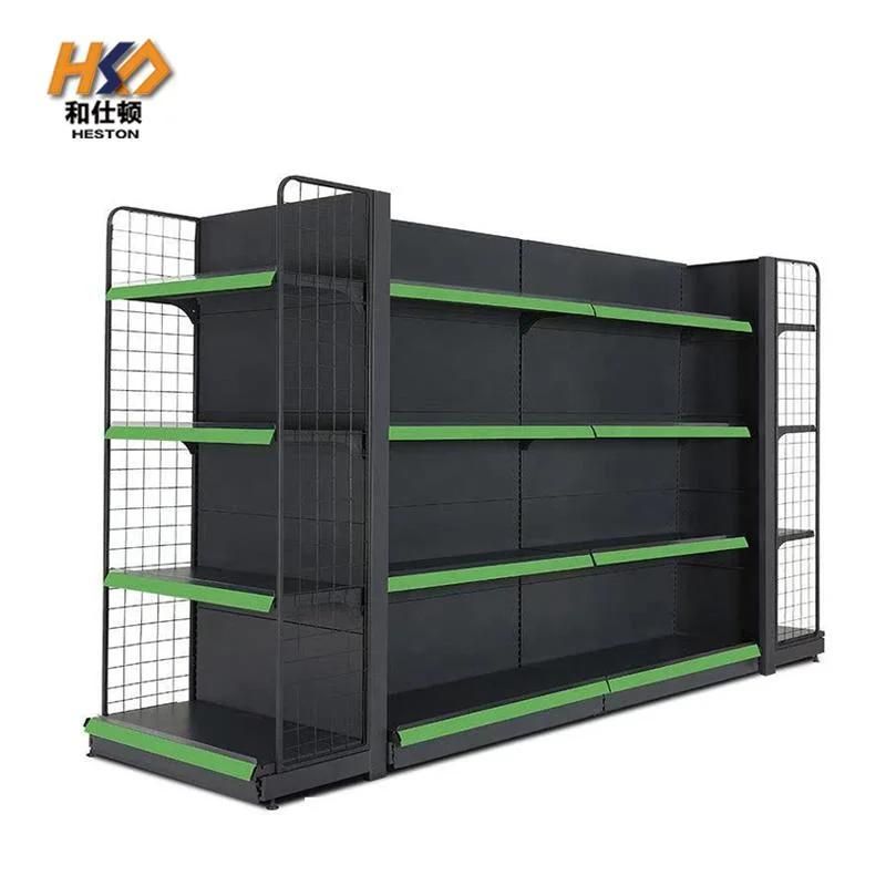 Convenience Store Stand Shelving Supermarket Racks Metal Display Shelf