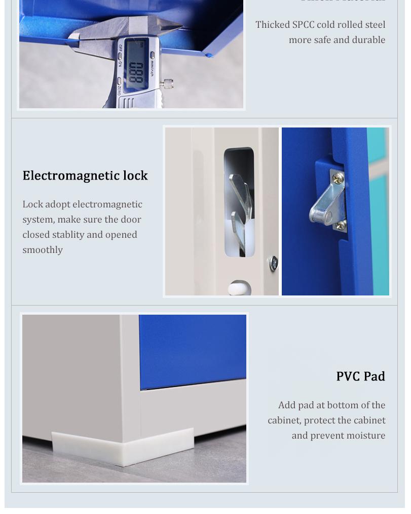 Multi Door Smart Phone Storage Cabinets Infrared Bar Code Unlock