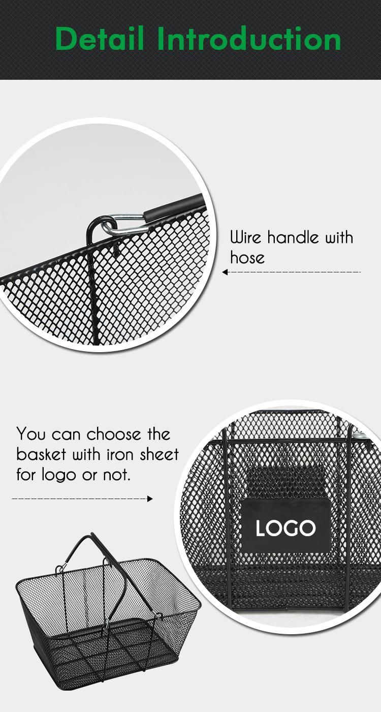 Retail Store Metal Iron Wire Mesh Shopping Baskets