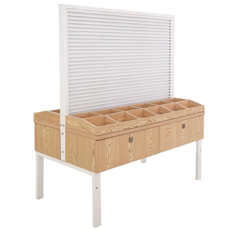 Factory Production Boutique Earring Display Stand Jewelry Furniture Jewelry Store Wood Shelf