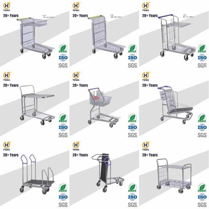 High Quality 4 Wheels Heavy Duty Cargo Trolley Cart