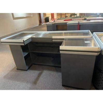 Store Checkout Counter Wooden Cash Counter for Sale