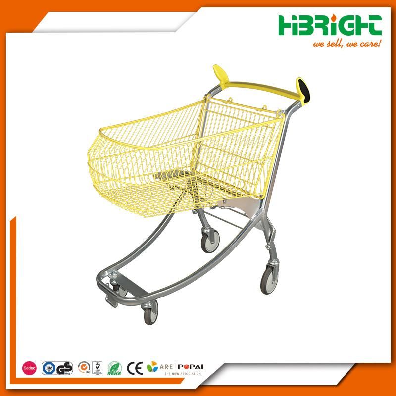 Powder Coating Supermarket Shopping Trolley