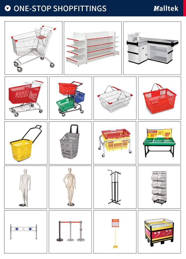 China-Made Supermarket Shopping 150L Metal Cart with Child Seat