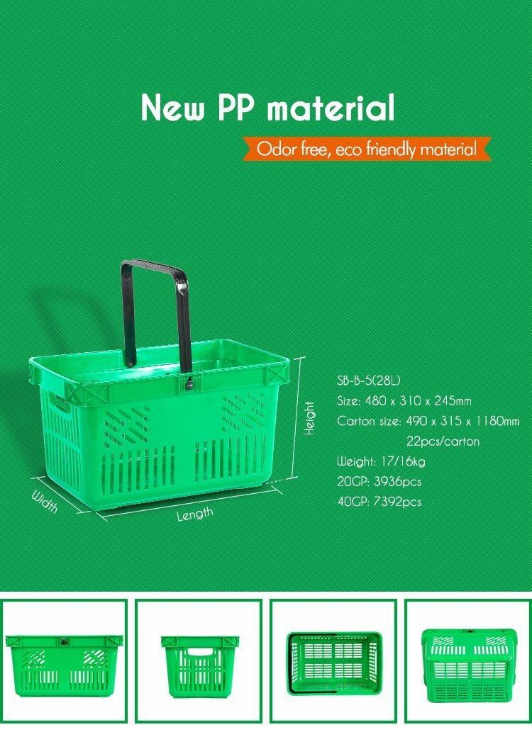 Plastic Shopping Basket Supermarket Basket