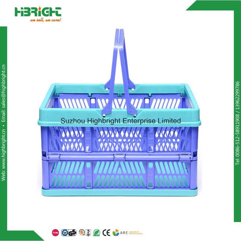 Portable Stack Foldable Basket for Shopping