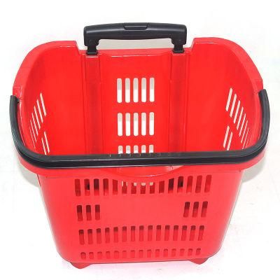 Portable Large Capacity Supermarket Shopping Basket Trolley