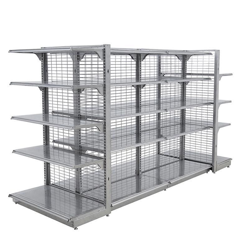 Supermarket Shelf Advertising Gondola Retail Shop Shelving Display Steel Rack