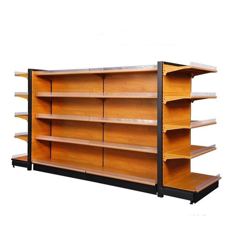 Hypermarket Gondola Metal Supermarket Display Shelf Adjustable Racks Stand