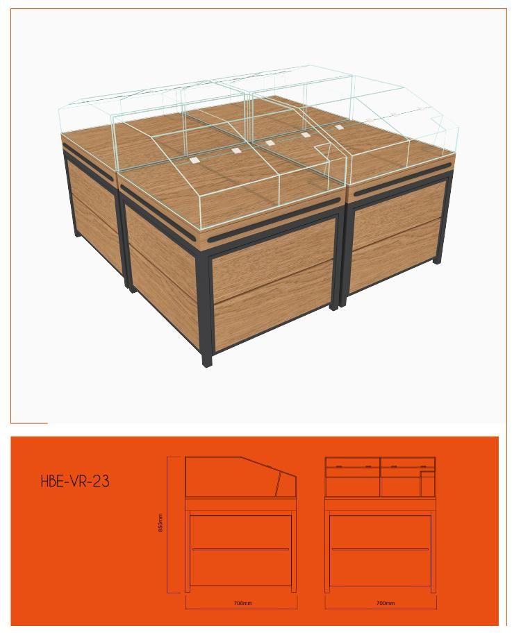 Wooden Fruits and Vegetables Display Racks Promotion Table for Sale