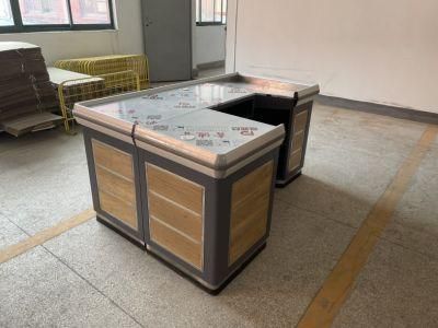 Modern Design Counter Desk Cashier Small Supermarket Cashier Counter Table