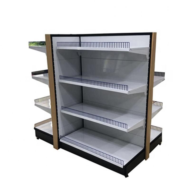Stainless Steel Storage Supermarket Metal Gondola Display Rack Shelves
