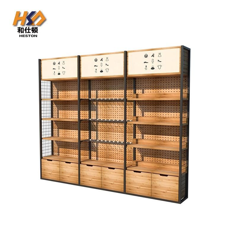 Custom Gondola Shelving Wall Unit Double Sided Supermarket Shelves Boutique Advertising Display Cabinets Fast Installment Shelf