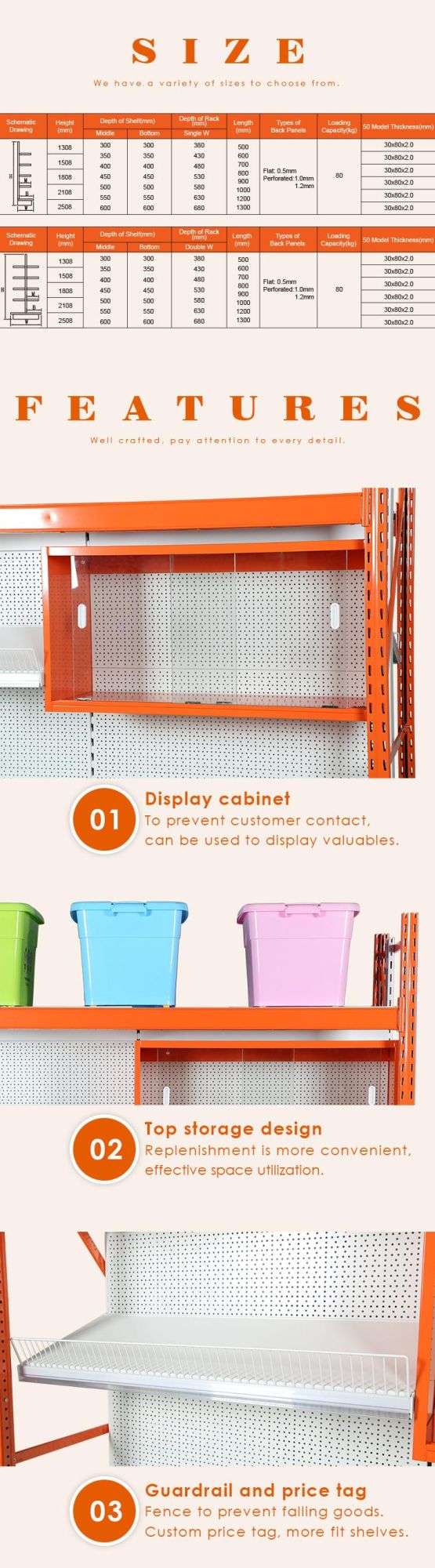 Display Storage Function Integrated Rack Shelving