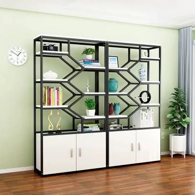 Triple Wide 5-Tier Bookshelf TV Stand Unit Shelves for Living Room Wooden with 2 Drawers Rustic Book Shelf