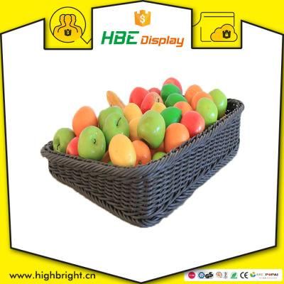 Synthetic Rattan Wicker Cutlery Shopping Basket