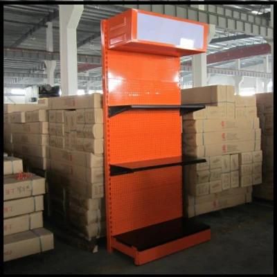 Supermarket Shelf with Back Hole Panel and Light Box
