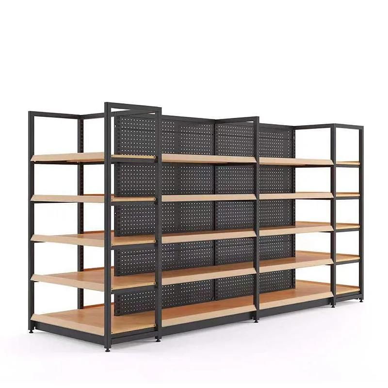 Multi-Layers Supermarket Shelf Display Gondola Racking Stand
