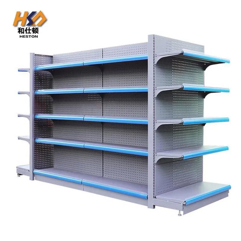 Convenience Store Stand Shelving Supermarket Racks Metal Display Shelf